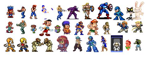 sprite character creator characters  platformer games pixel art