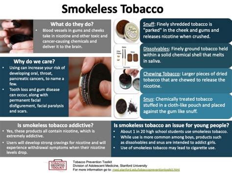 factsheets tobacco prevention toolkit stanford medicine