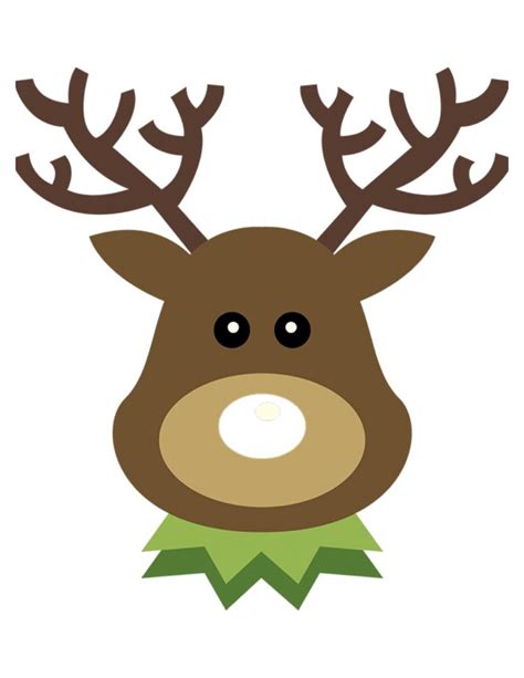 pin  nose   reindeer  printable printable templates  nora