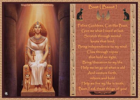 Egyptian Goddess Bast In The Land Of The Pharaohs