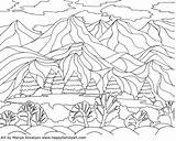 Adults Coloring Landscape Pages Getdrawings Landscapes Easy sketch template