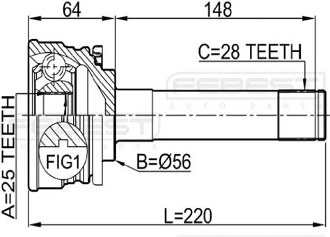 outer cv joint xx  mitsubishi febest