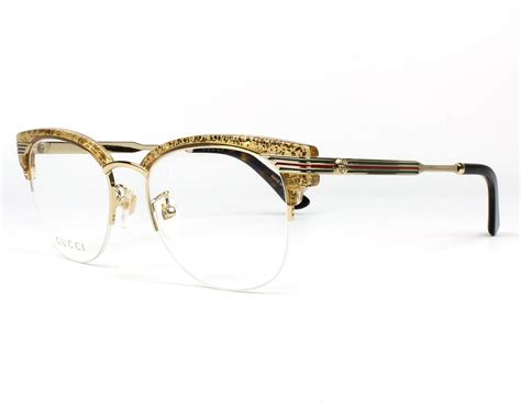gucci eyeglasses gg 0201 o 004 gold visionet
