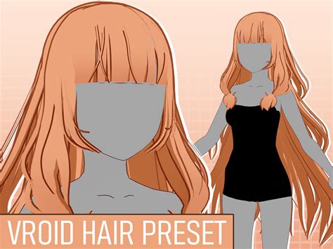 vroid hair presets draw hair textures   vroid vrogueco