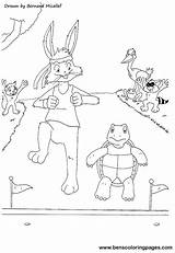 Tortoise Hare Coloring Pages Color Print Gopher Getcolorings Printable Kids sketch template