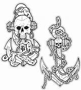 Anchor Tattoo Tattoos Designs Skull Jg Opt2 Mermaid Flash Cute Buzz Ink Big Popular sketch template