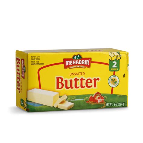 butter sticks  pack  oz mehadrin dairy