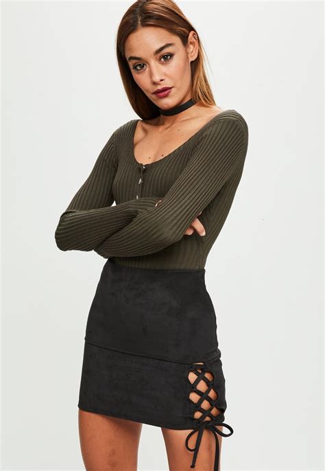 missguided black faux suede mini skirt skirt shopping
