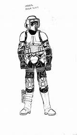 Scout Trooper Pages Coloring General Biker Wars Star Template sketch template