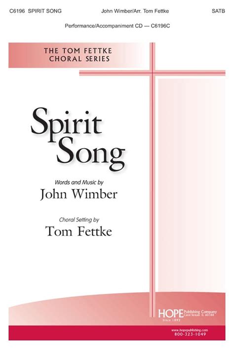 spirit song fett satb hope publishing company