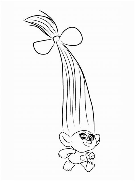 tiny   cute smidge trolls kids coloring pages