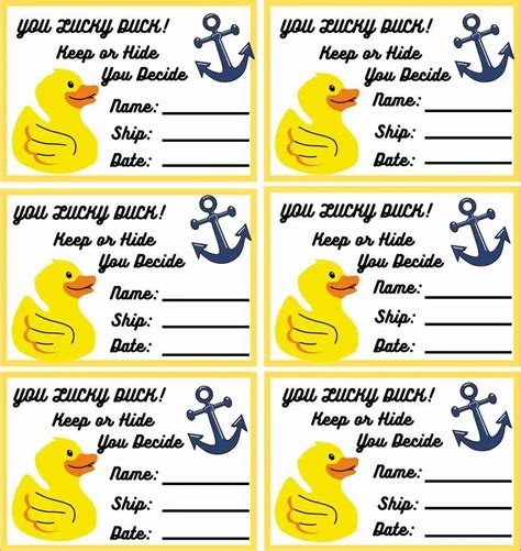 printable cruising duck tags printable word searches