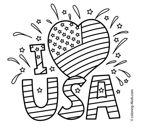 usa coloring pages    print