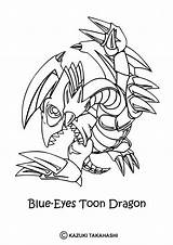 Coloring Pages Dragon Eyes Blue Yu Gi Oh Cartoon Toon Color Print Eye Things Dragons Colouring Drawing Head Red Step sketch template