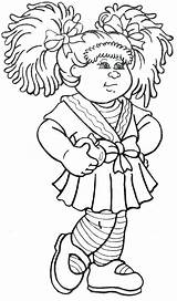 Cabbage Patch Kids Pages Coloring Getcolorings sketch template