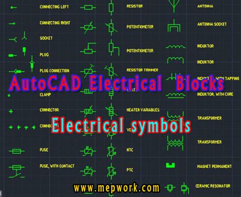 autocad electrical symbols blocks  dwg