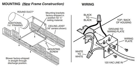 nutone exhaust fan wiring diagram wiring diagram