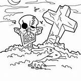 Zombie Coloring Pages Drawing Kids Spooky Bewitched Monsters Graveyard Cimetiere Color Drawings Printable Template Tiny Templates Print Gravey Getdrawings Getcolorings sketch template