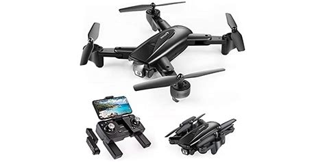 snaptain sp foldable gps fpv drone