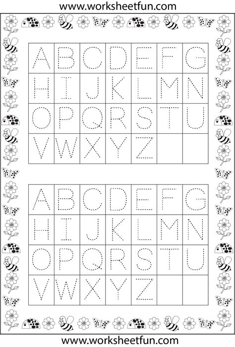 oodles  letter  number tracing sheets