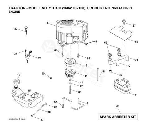 spare parts partlist yth yth twin