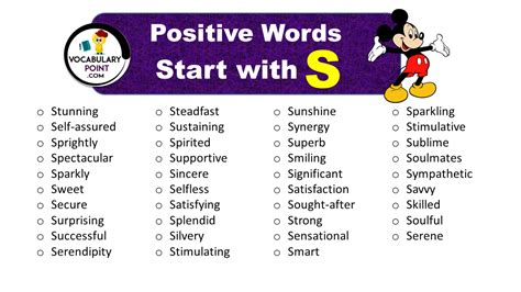 positive words  start   vocabulary point