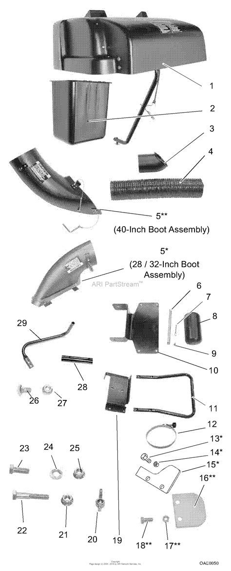 ariens     rer bagger parts diagram  assembly