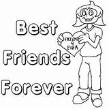 Friendship Coloring Pages Friends Printable Forever Friend Quotes Colouring Kids Happy Sheets Color Ever Cards Says Quote Quotesgram Girls Cartoon sketch template