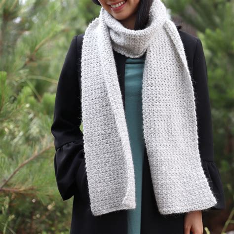 Beginner Crochet Scarf In The Clouds Scarf Free