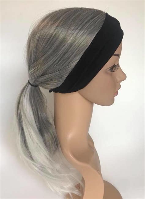 gym and swim headband wig long length