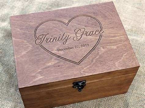 baby keepsake box custom memory box personalized baby memory box