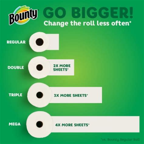 bounty select  size paper towels double  rolls  rolls marianos