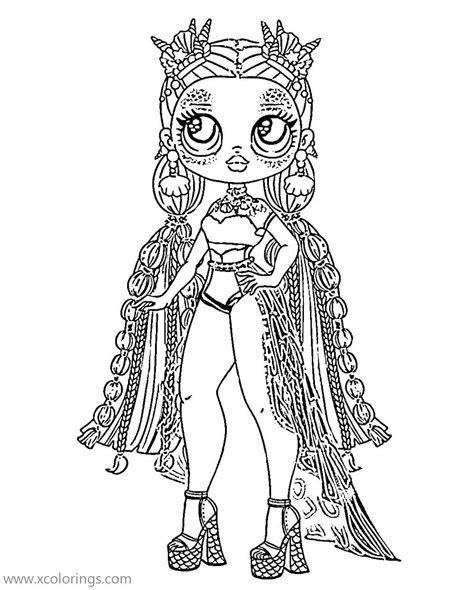 sea princess  lol omg doll coloring pages xcoloringscom