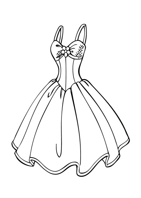 dress coloring pages    print