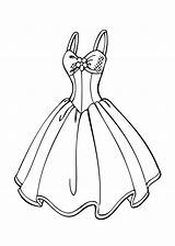 Coloring Dress Pages Girls Dresses Printable Print Beautiful sketch template