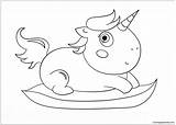 Pages Chibi Baby Unicorn Coloring sketch template