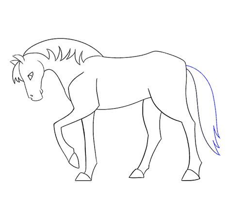 draw  simple horse easy drawing guides