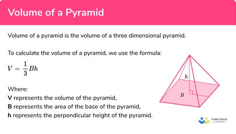 volume   pyramid gcse maths steps examples worksheet