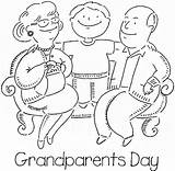 Grandparents Coloring Pages Happy Printable Grandma Grandfather Parents Grand Drawing Family Sheet Kids Colouring Visit Print Sheets Color Getcolorings Colorings sketch template