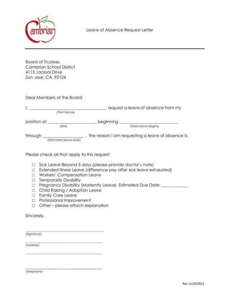 letter  permission template business format