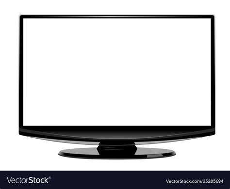 computer display blank screen isolated  white vector image