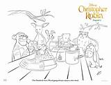 Coloring Hundred Acre Wood sketch template