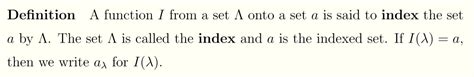 elementary number theory    indexed set mathematics stack exchange