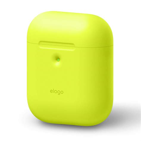airpods silicone case neon yellow elago slg design