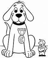 Coloring Pages Clifford Dog Red Big Puppet Bag Printable Colouring Kids Gif Use Choose Board Receiving sketch template