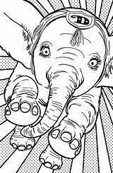 Dumbo Colorare Malvorlagen Bambini Coloriages Morningkids sketch template