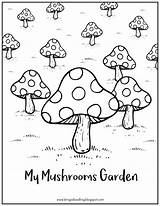 Mushroom sketch template