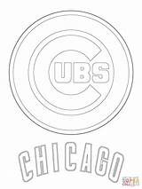 Cubs Coloring Chicago Pages Logo Printable Baseball Mlb Bears Color Print Sheet Logos Sport Tennessee Titans Mets Tigers Supercoloring Sports sketch template