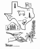 Texas Coloring State Pages Printables Outline Map Printable Symbols Usa States Sheets Color Flag Cliparts Tx Drawing History Shape Go sketch template