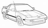 Mr2 Car Vector Illustration 2010 Mark Little Drew Liked Always Think Way Fun sketch template
